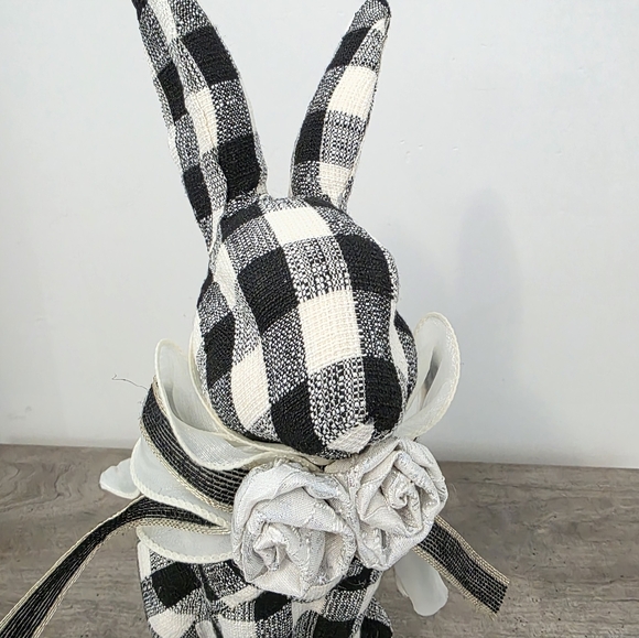 New Checkered Easter Bunny McKenzie child inspired Easter decor 2026 - Picture 2 of 7